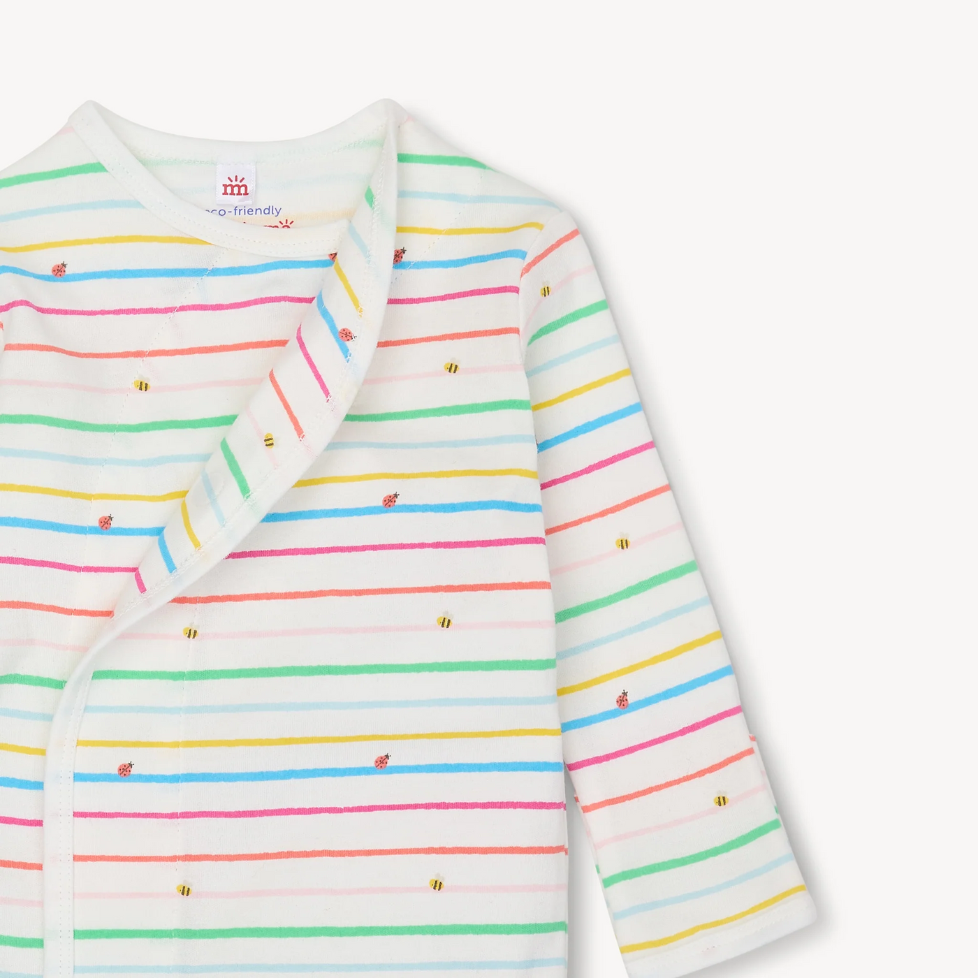 Rainbow Road organic cotton magnetic cozy sleeper gown + hat set (Copy)