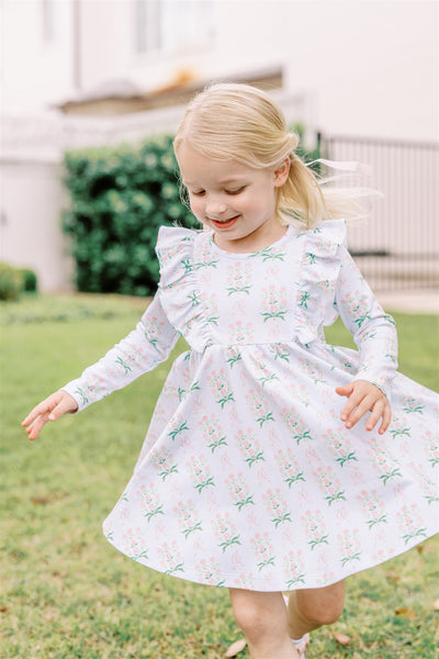 Margot Long Sleeve Twirl Dress