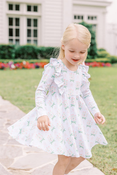 Margot Long Sleeve Twirl Dress