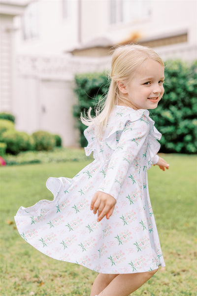 Margot Long Sleeve Twirl Dress