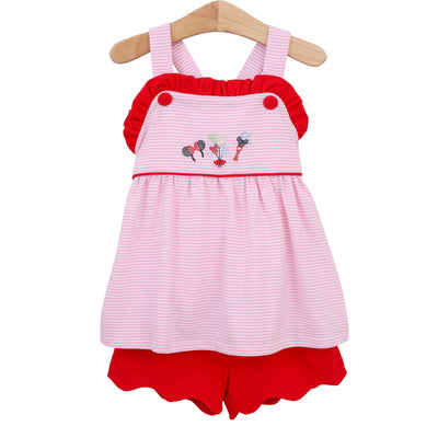 Mouse Embroidery Bloomer Set