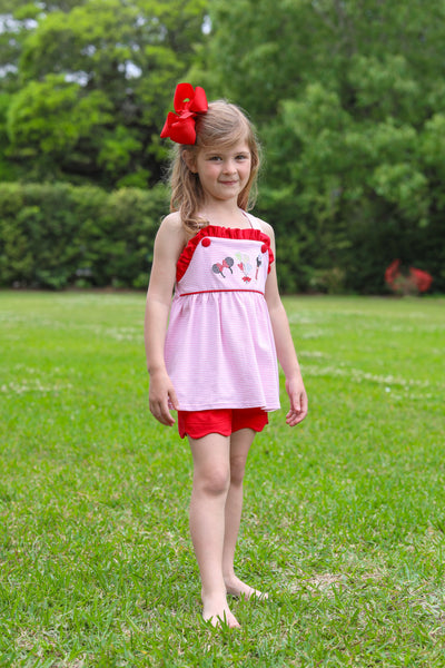 Mouse Embroidery Bloomer Set