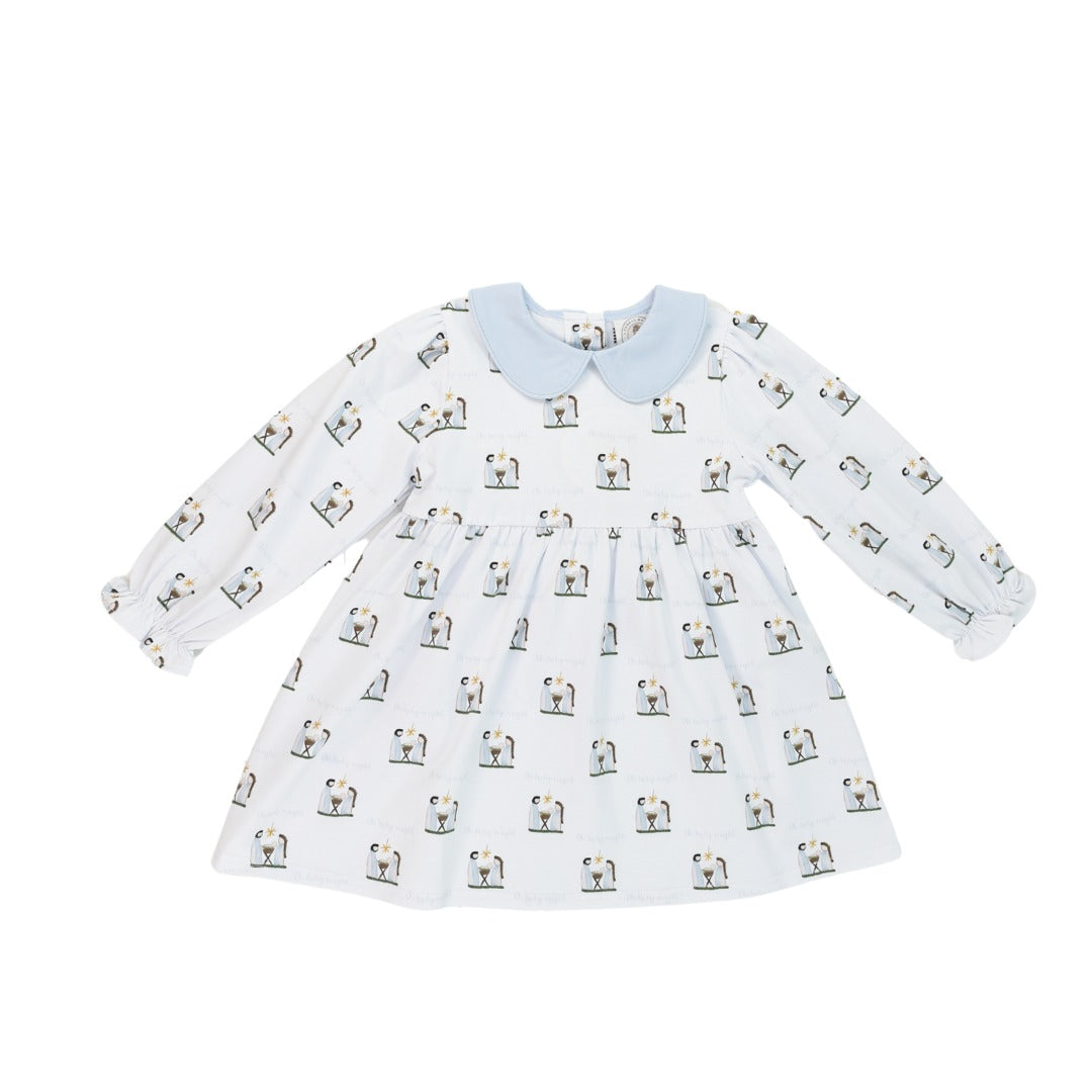 Oh Holy Night Girls Collins Classic Dress Long Sleeve