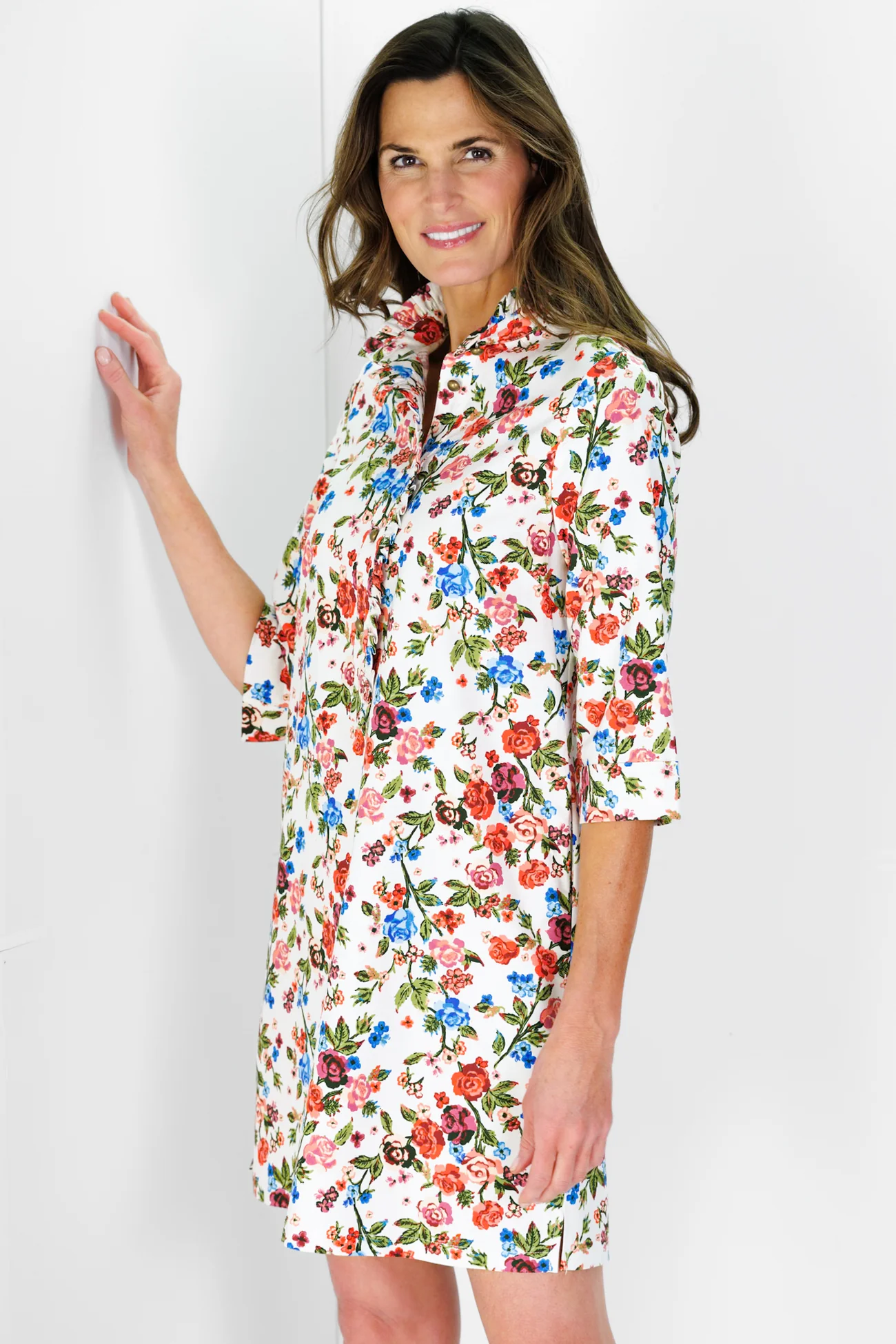 Olive Dress in Dawn Garden