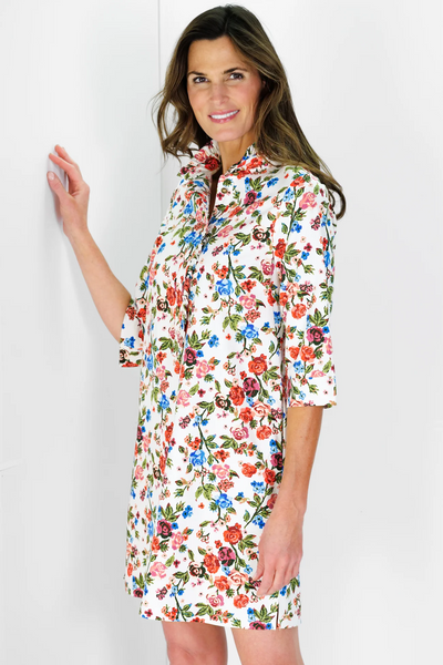 Olive Dress in Dawn Garden