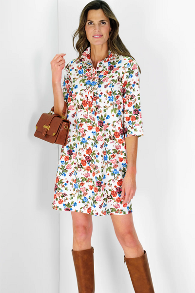Olive Dress in Dawn Garden