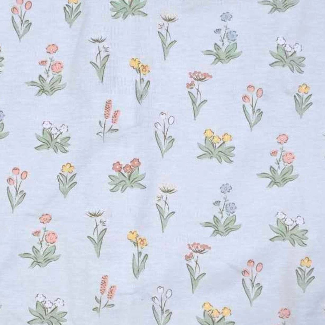 Vintage Floral Scallop Aline Dress