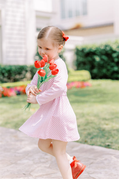 Red Dot Waist Dress