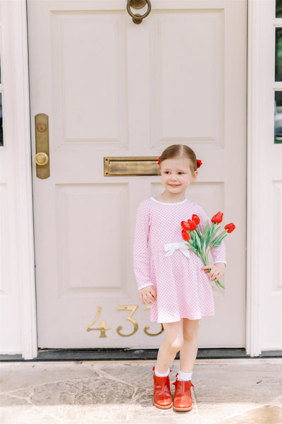 Red Dot Waist Dress
