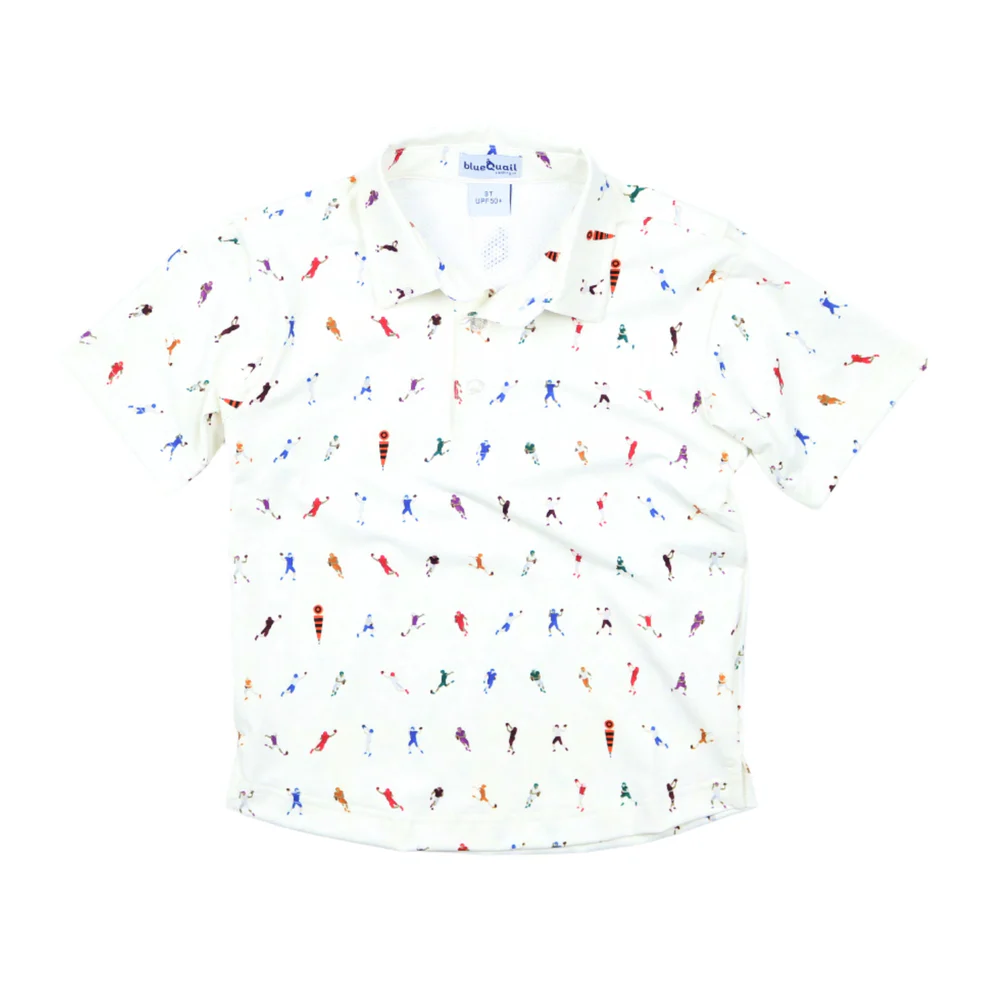 First Down Polo Short Sleeve Shirt