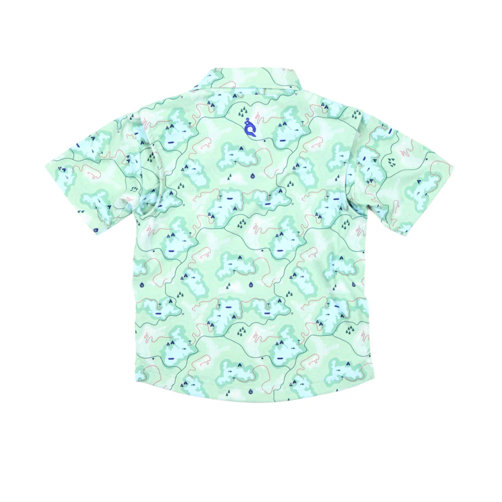 Trail Map Camo Polo Short Sleeve Shirt
