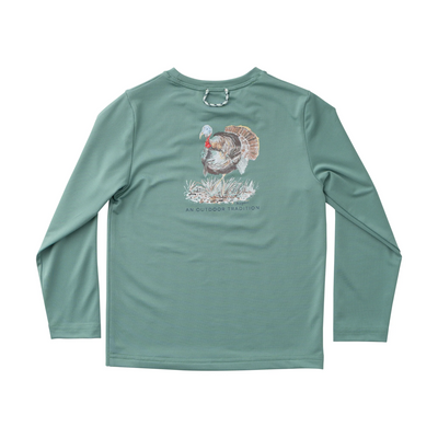 Kids Pro Performance Long Sleeve T-Shirt Frosty Spruce