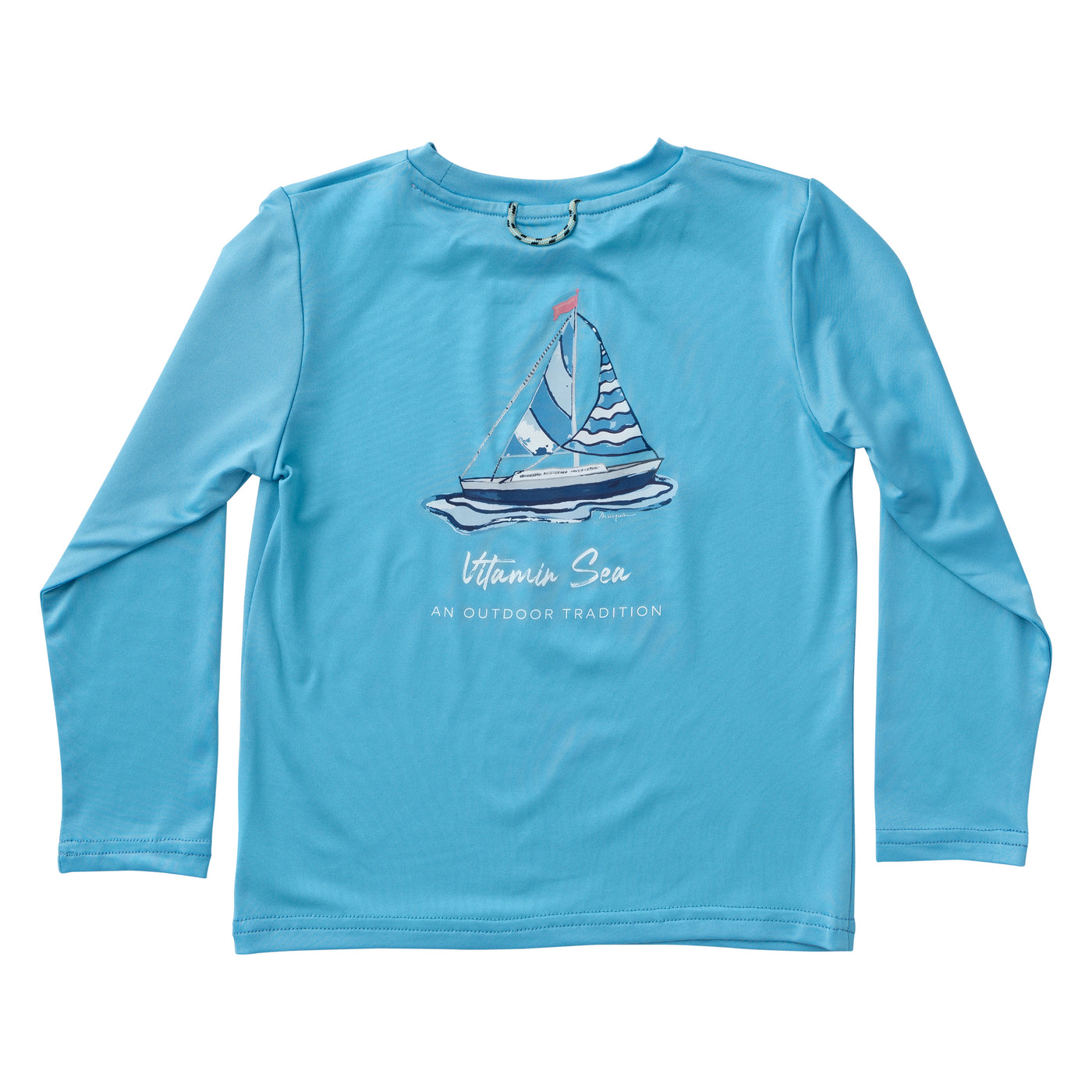 Long Sleeve Pro Performance Tee - Ethereal Blue