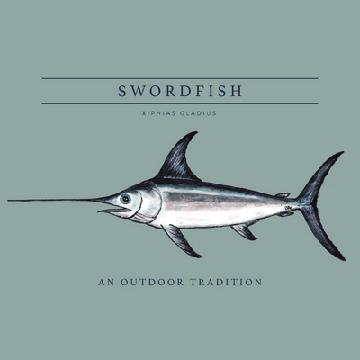 Kid's Pro Performance Short Sleeve T-shirt in Blue Surf with Swordfish