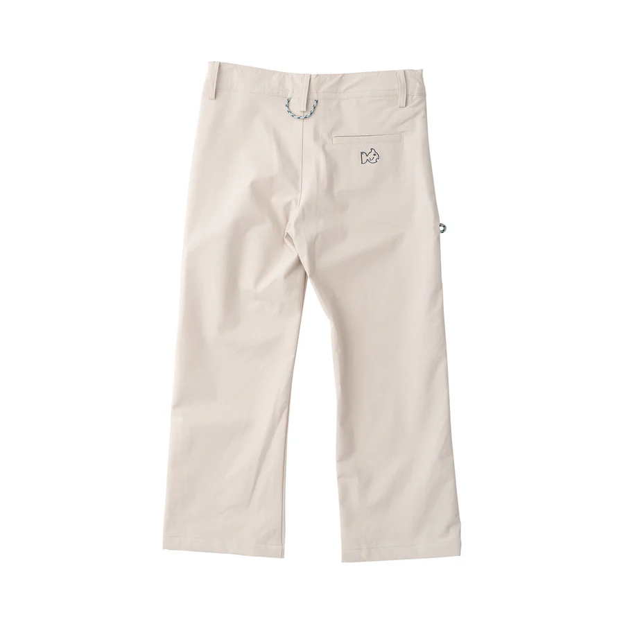 Boy's Pro Performance Angler Pant in Ancient Scroll Khaki