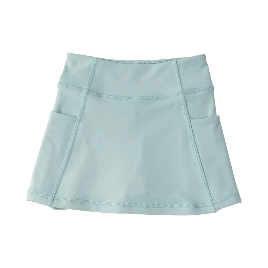Girls Creekside Court Skort in Blue Surf Green