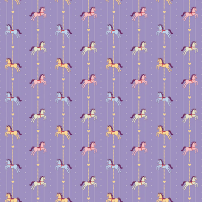 Nylon Leggings in Purple Carousel