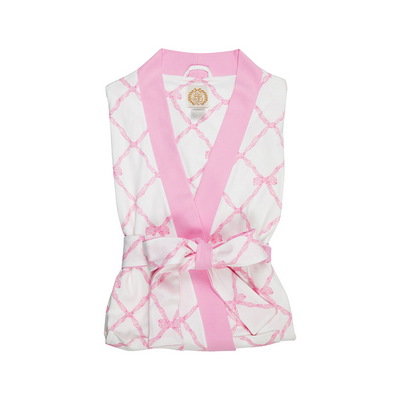 Ready Or Not Robe (Ladies) - Belle Meade Bow With Pier Party Pink