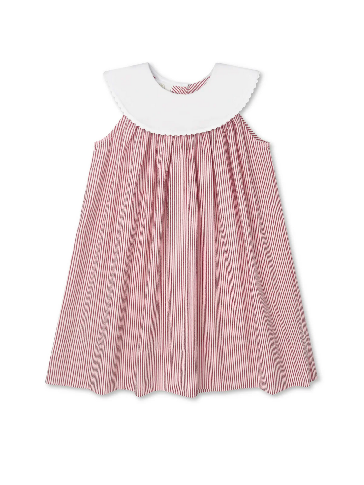 Sandra Dress Raleigh Red Seersucker