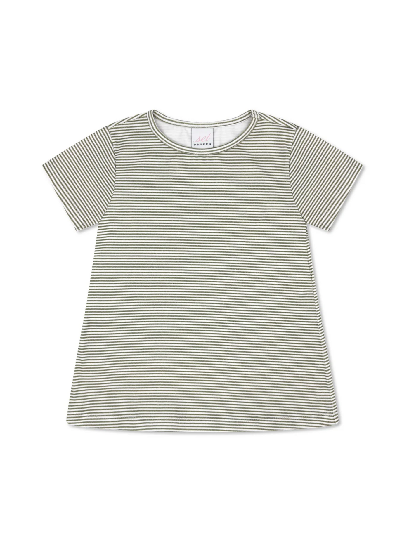 Carson Tee - Lafayette Green Stripe
