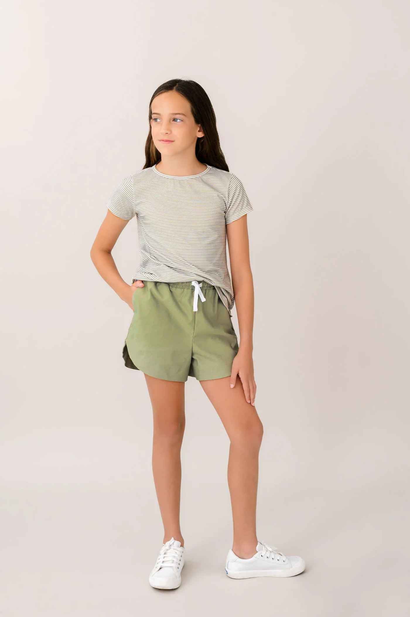 Carson Tee - Lafayette Green Stripe