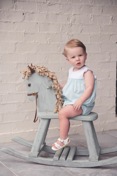 Charming Bubble Memphis Aqua Ministripe