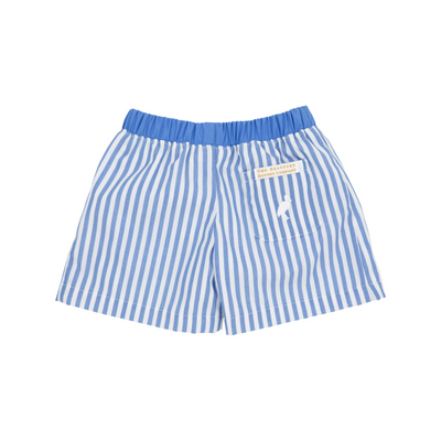Shelton Shorts - Barbados Blue Stripe With Worth Avenue White Stork