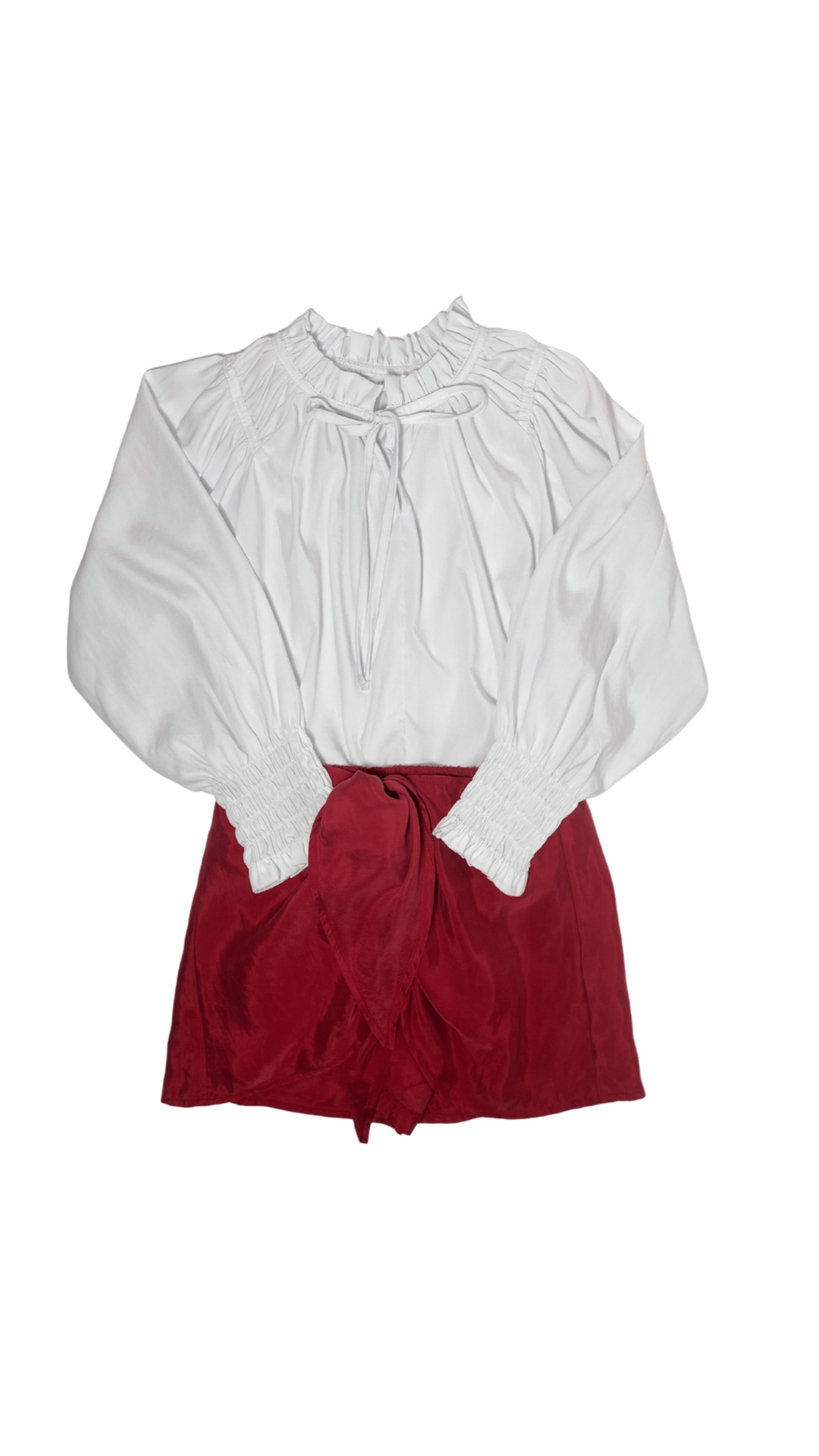Stella Wrap Skirt - Red