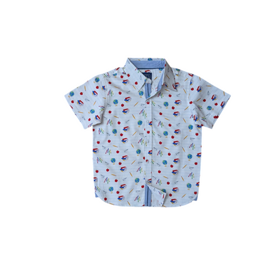 Back To School - Short Sleeve Button Down