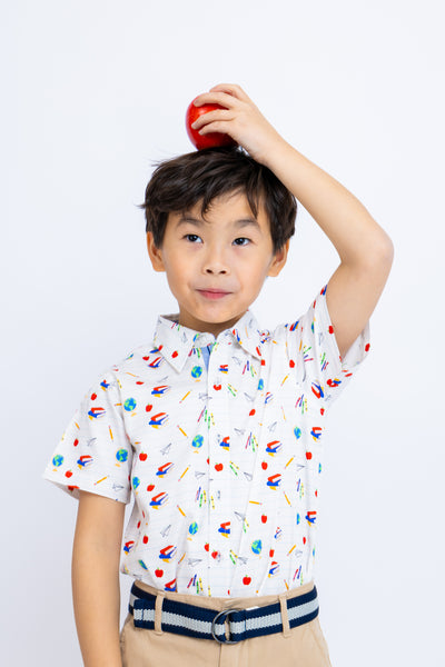 Back To School - Short Sleeve Button Down