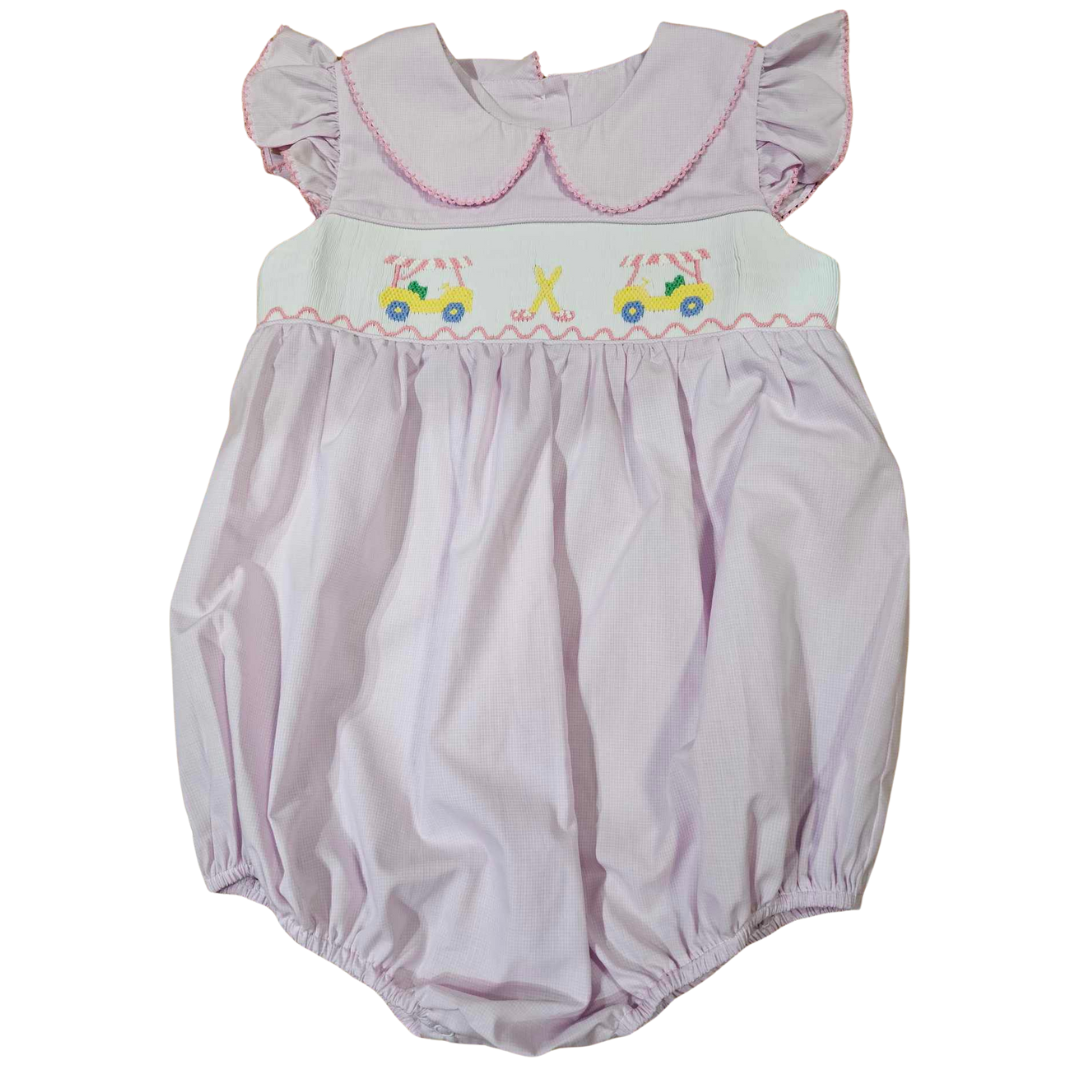 Smocked Golf Pink Bubble