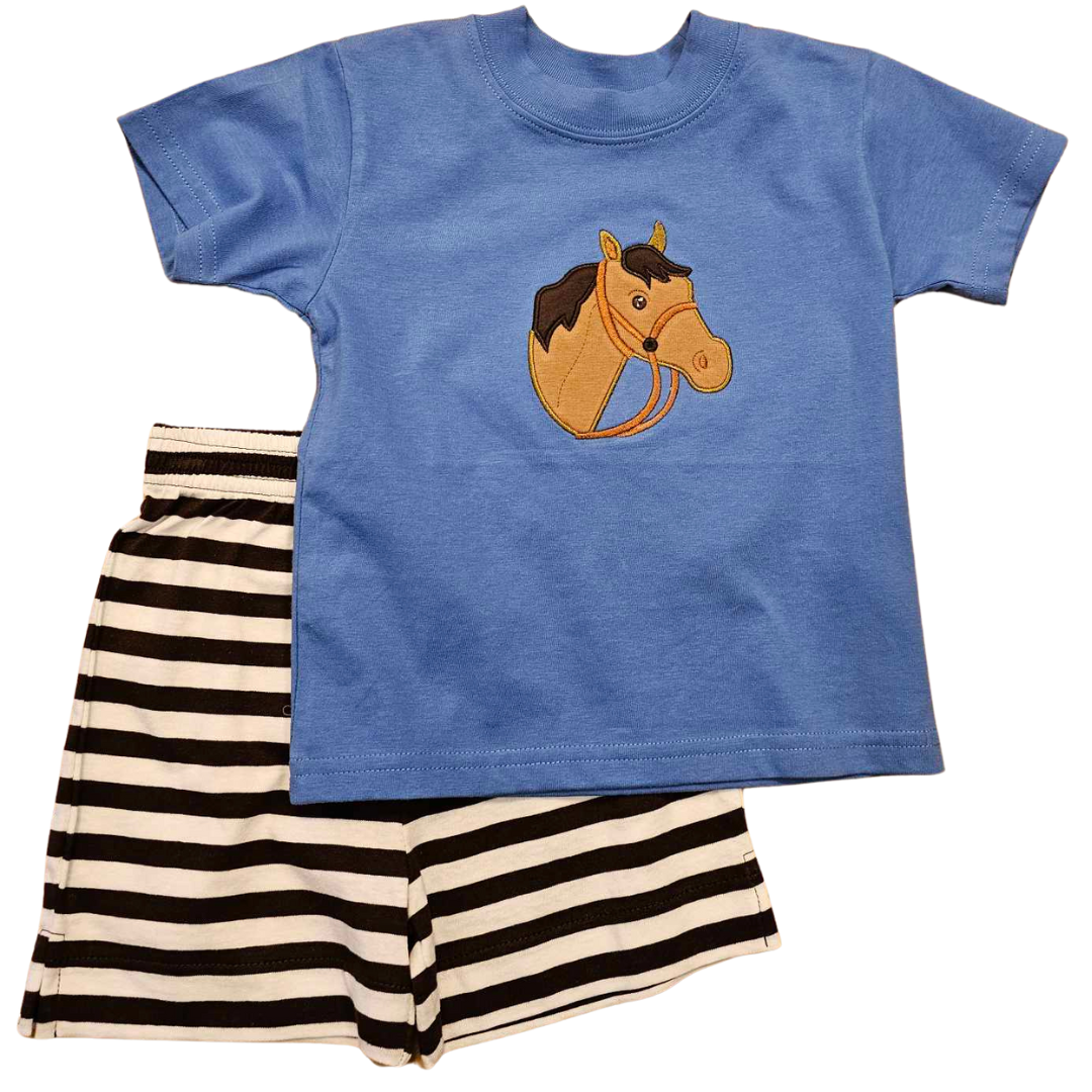 Horse Boy Tee with Shorts