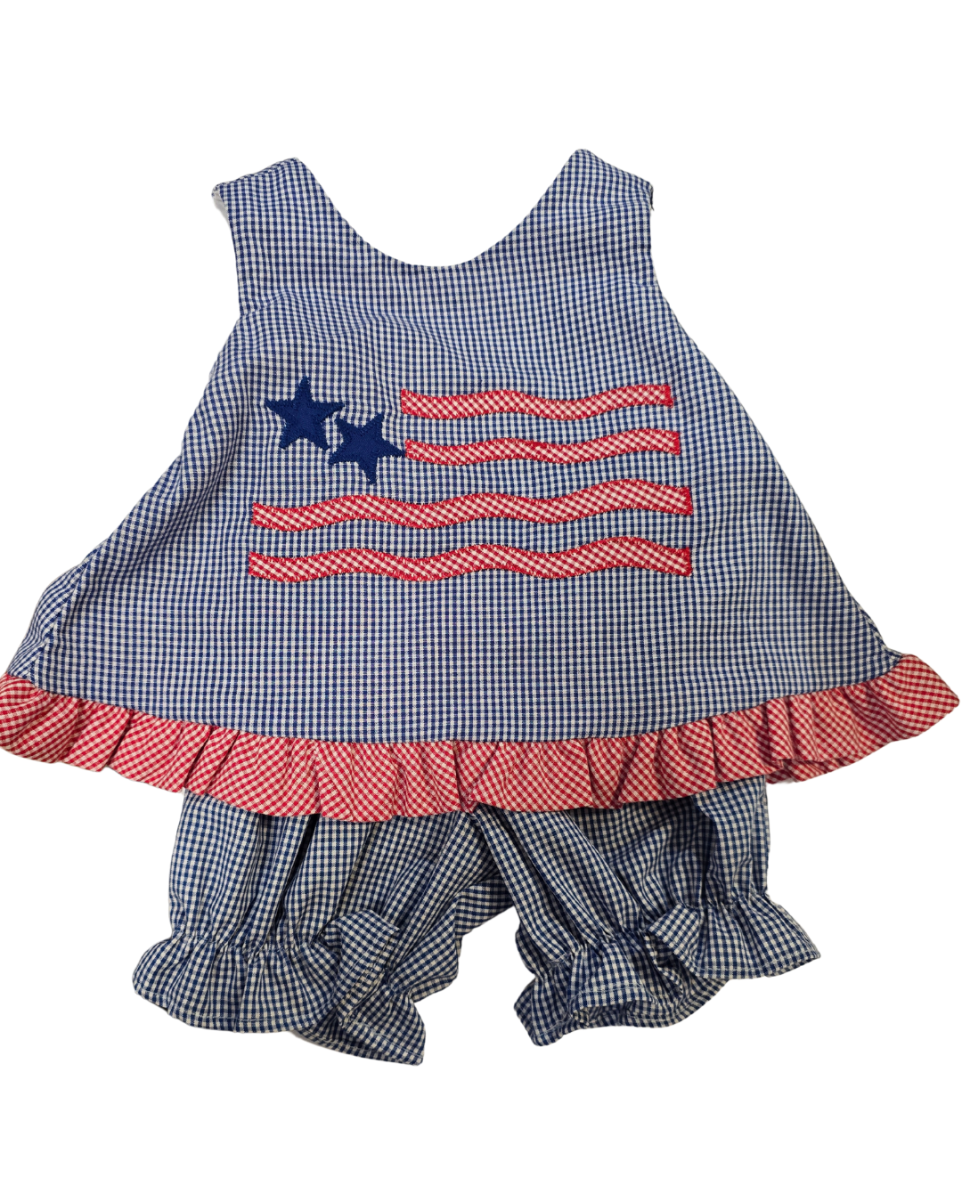Flag Gingham Bloomer Set