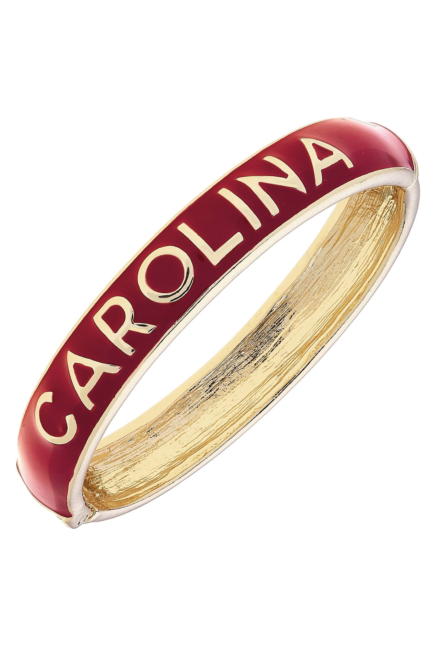 South Carolina Gamecocks Enamel Hinge Bangle Garnet: Garnet