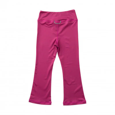 Girls Athletic Flare Legging in Rose Sorbet