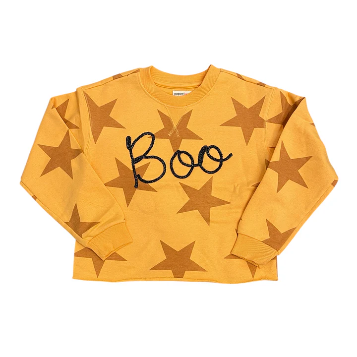 Tinsel Sweatshirt Boo
