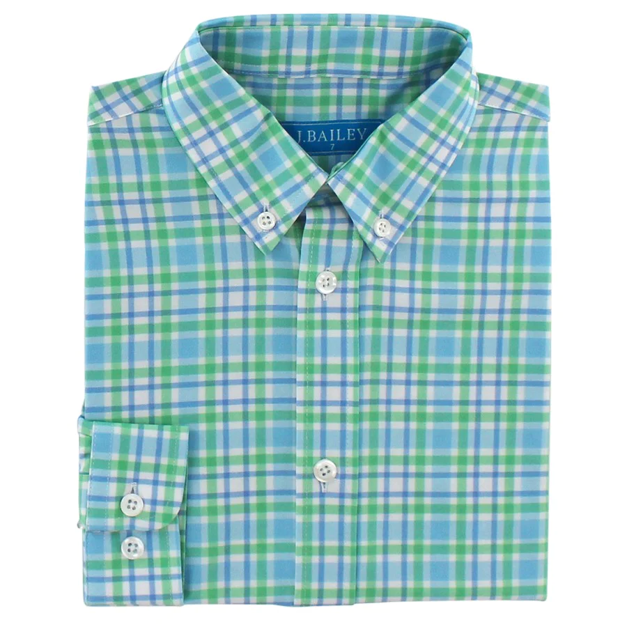 Performance Button Down - Keylime