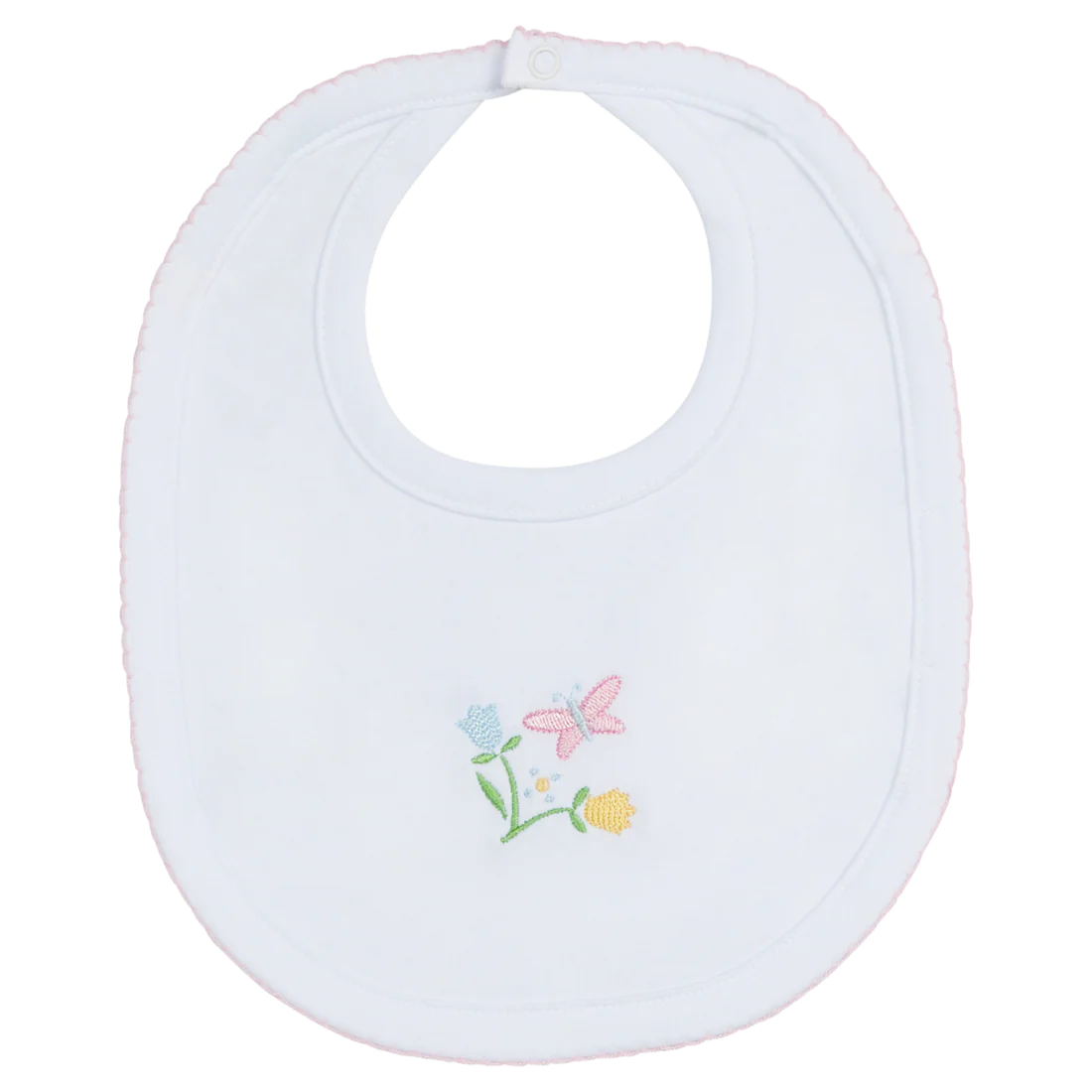 Embroidered Bib - Butterfly