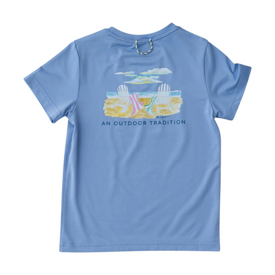 Pro Performance Fishing Tee - Coastline Blue