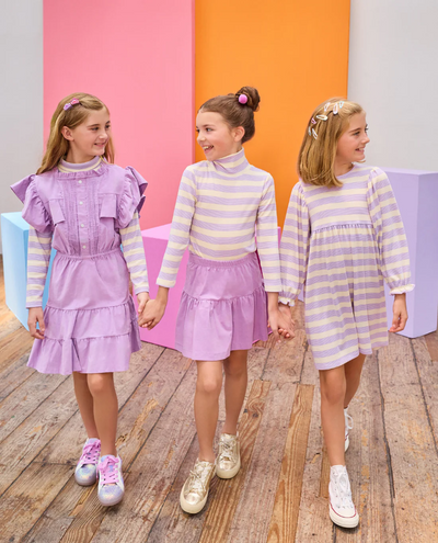 Turtleneck - Lavender Multi Stripe