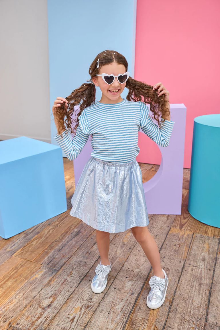 Sadie Top - Icicle Stripe