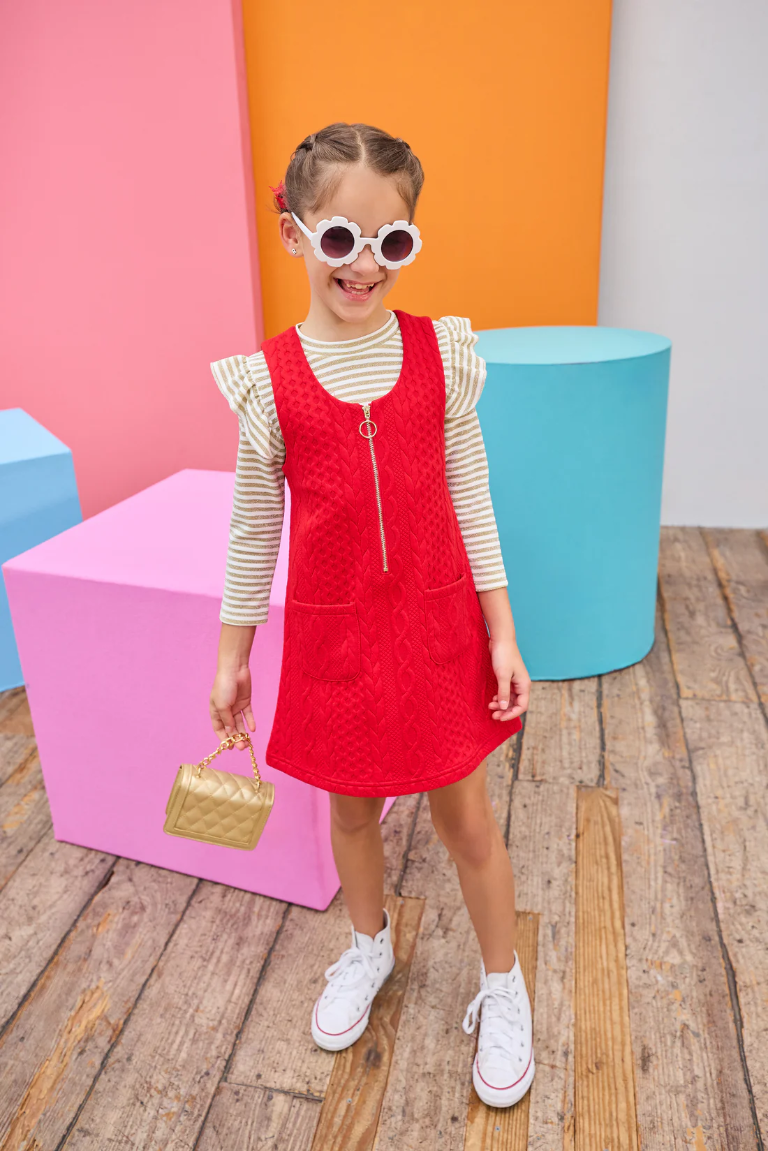 Sadie Top - Gold Stripe