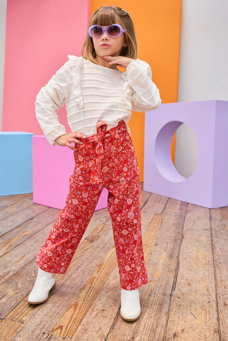 Claiborne Pant - Crimson Thistle