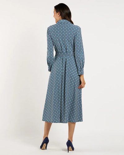 Kitty Dress - Floral Mosaic Navy
