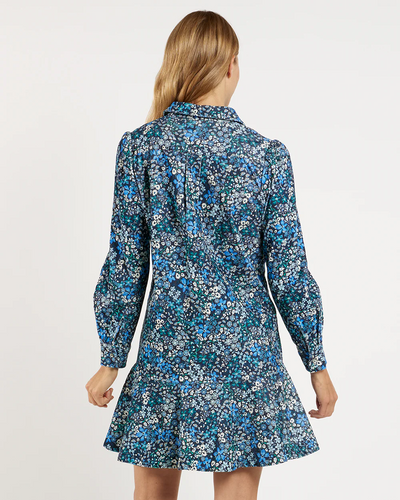 Bunny Dress Corduroy - Ditsy Floral Navy