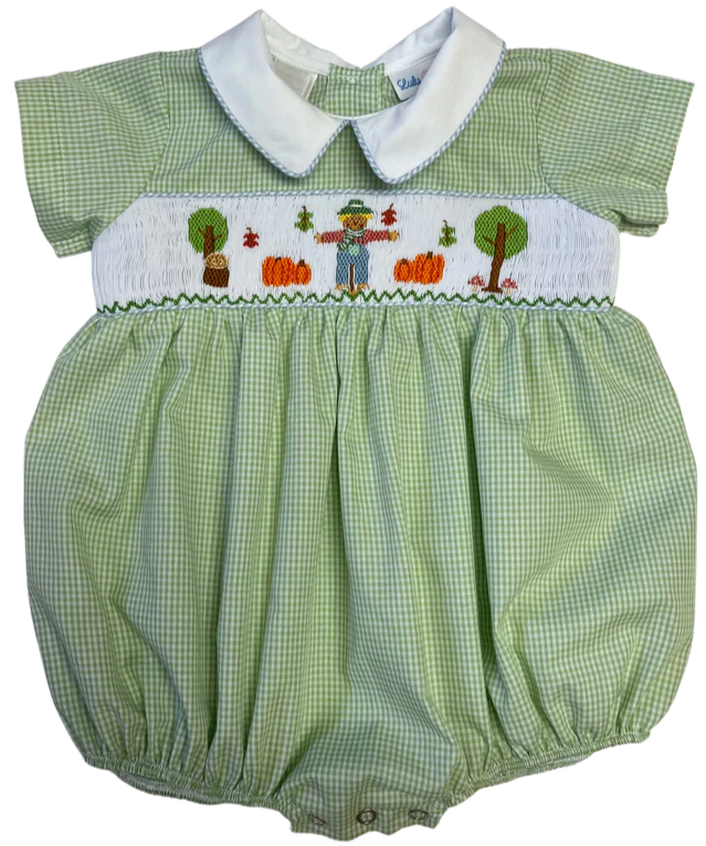 Noah Scarecrow Smocked Bubble