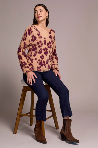 Wear 2 Ways Front To Back Sweater - Biscotti