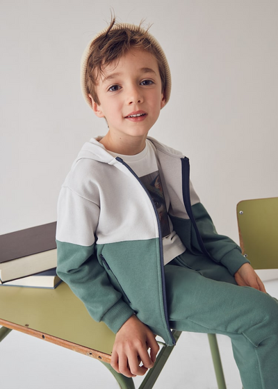 Boy Zip-Up Hoodie - Spruce