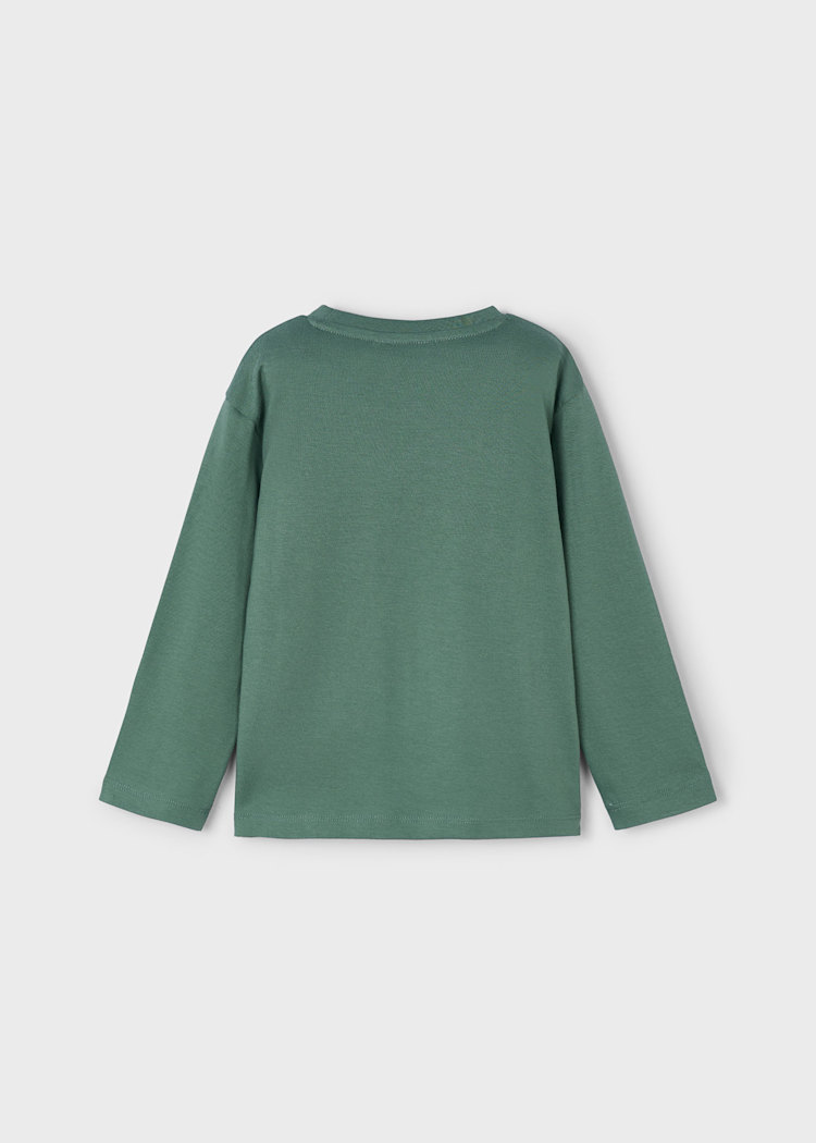 Boy Basic Lettering T-Shirt - Spruce
