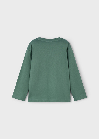 Boy Basic Lettering T-Shirt - Spruce